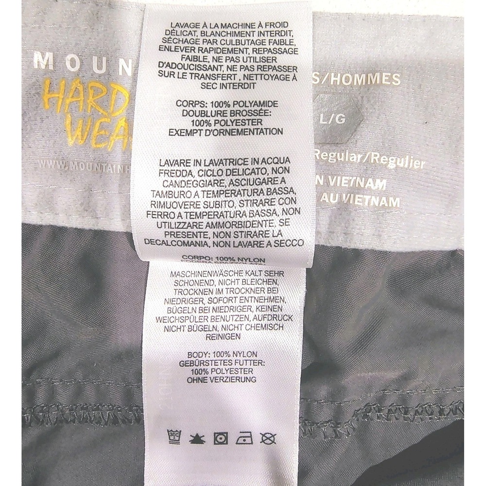 Mountain Hardwear Pants Convertible Mens Large Belted Hiking Zip Off Cargo - Picture 6 of 11